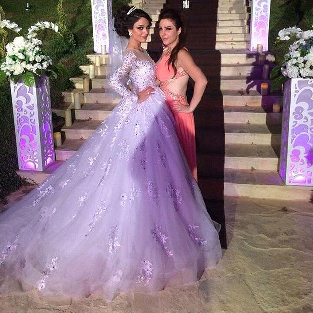 Gorgeous Long Sleeve Lace Princess Dress A-Line Tulle Wedding Dress WE0011