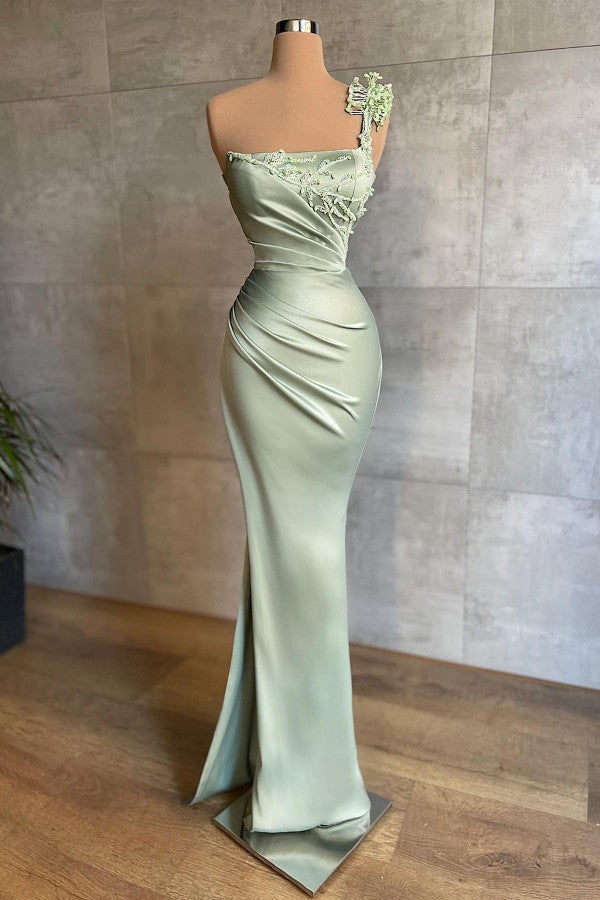 Gorgeous One Shoulder Mermaid Long Prom Dress
