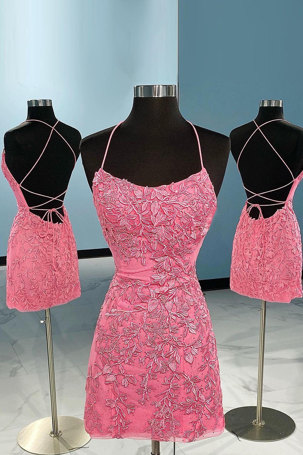 Green Homecoming Dresses Lace Tight Prom Dress