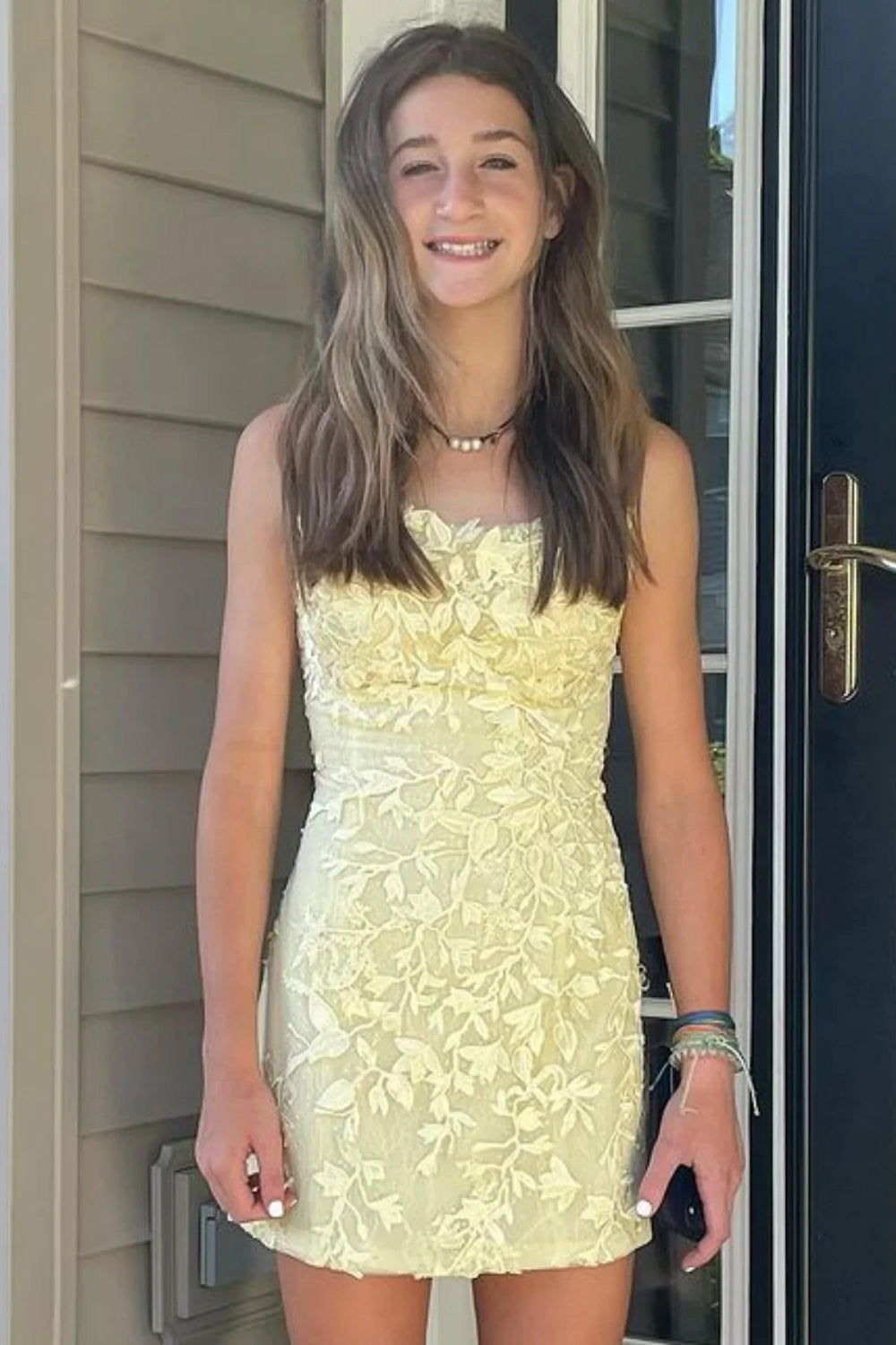 Green Homecoming Dresses Lace Tight Prom Dress