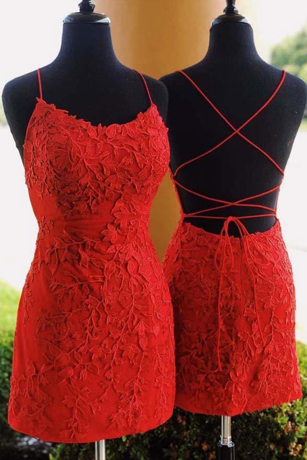 Green Homecoming Dresses Lace Tight Prom Dress