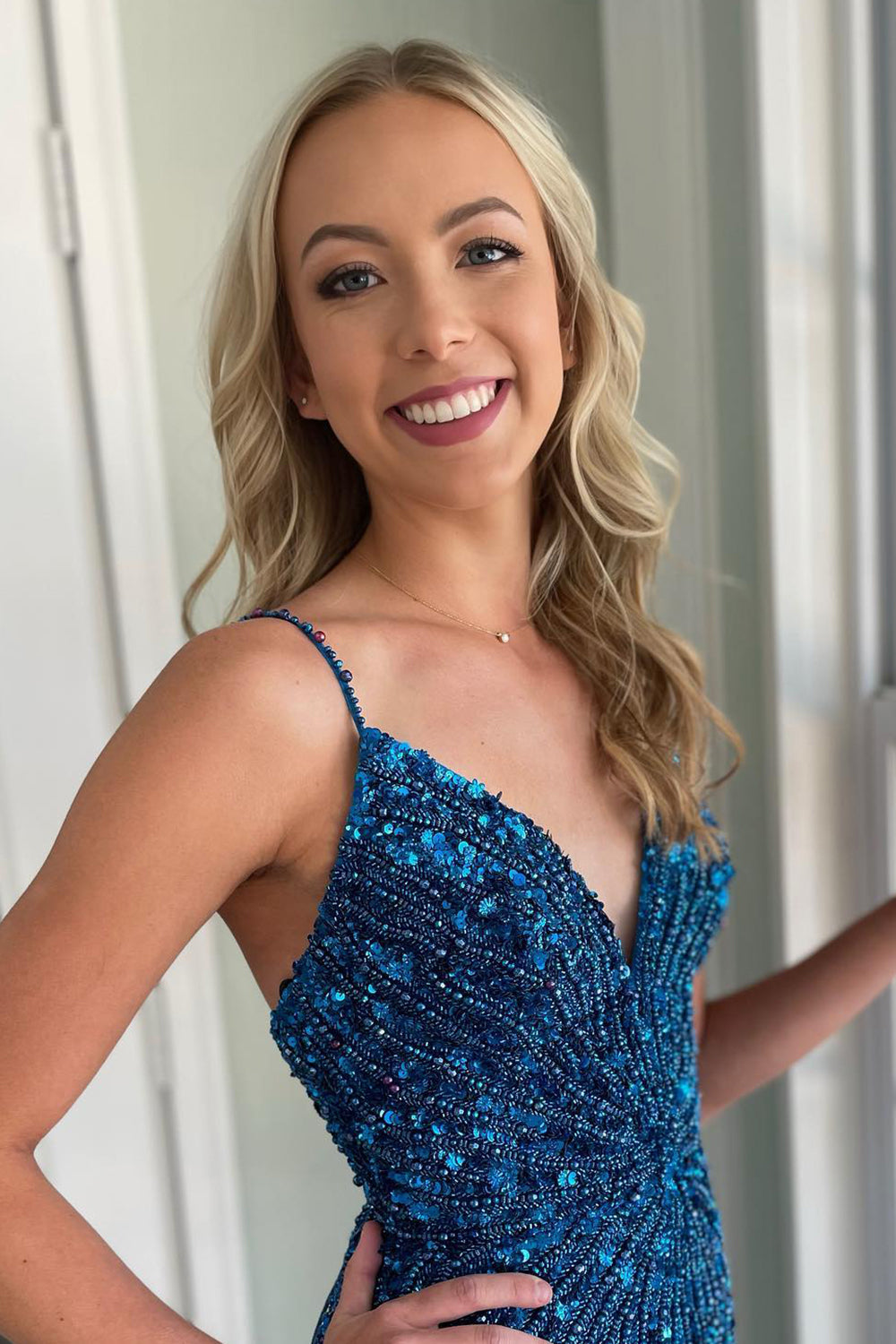 Homecoming Dresses Beaded Lace-Up Back Tight Short Cocktail Dresses with Fringes