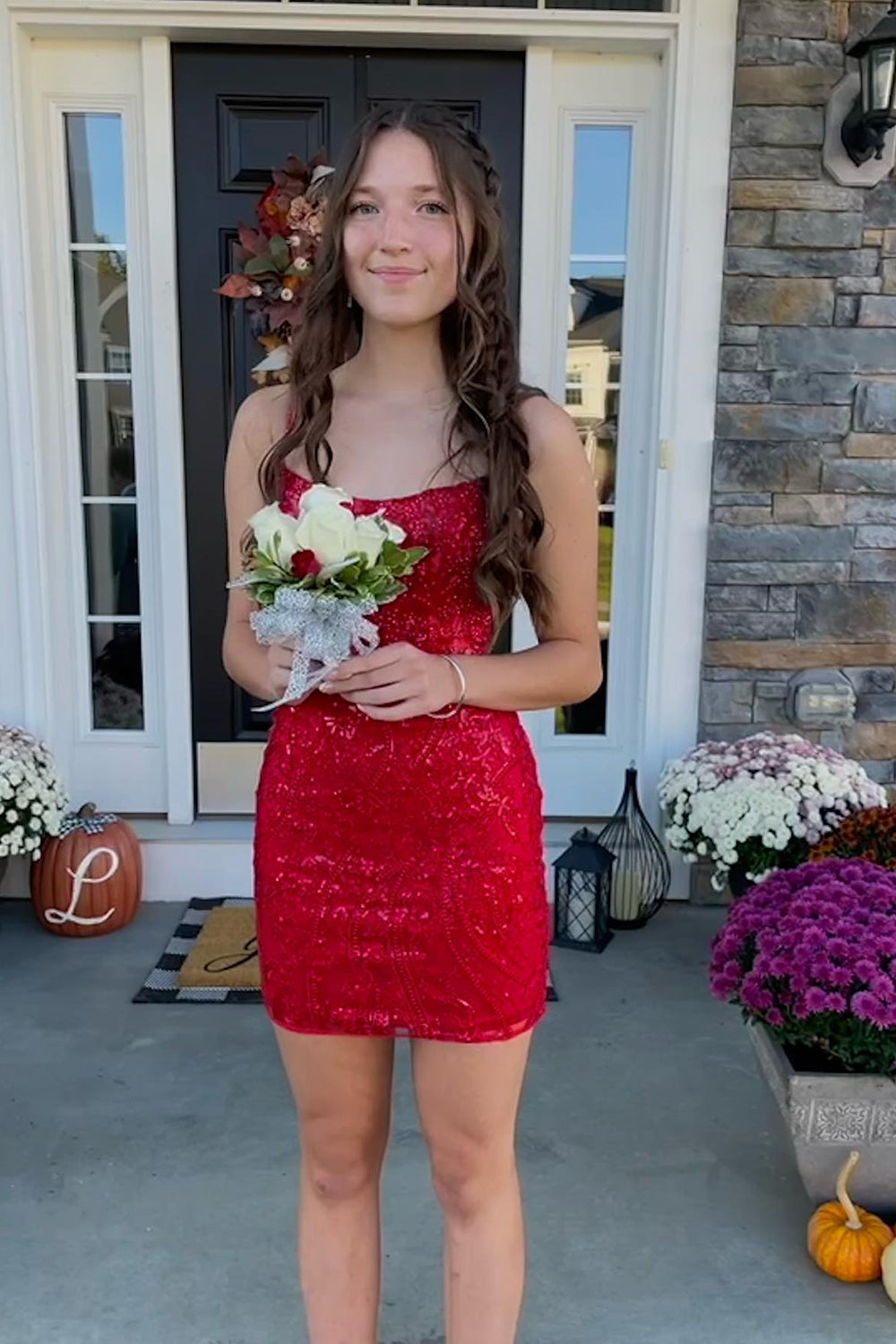 Homecoming Dresses Sequin Tight Short Cocktail Dresses
