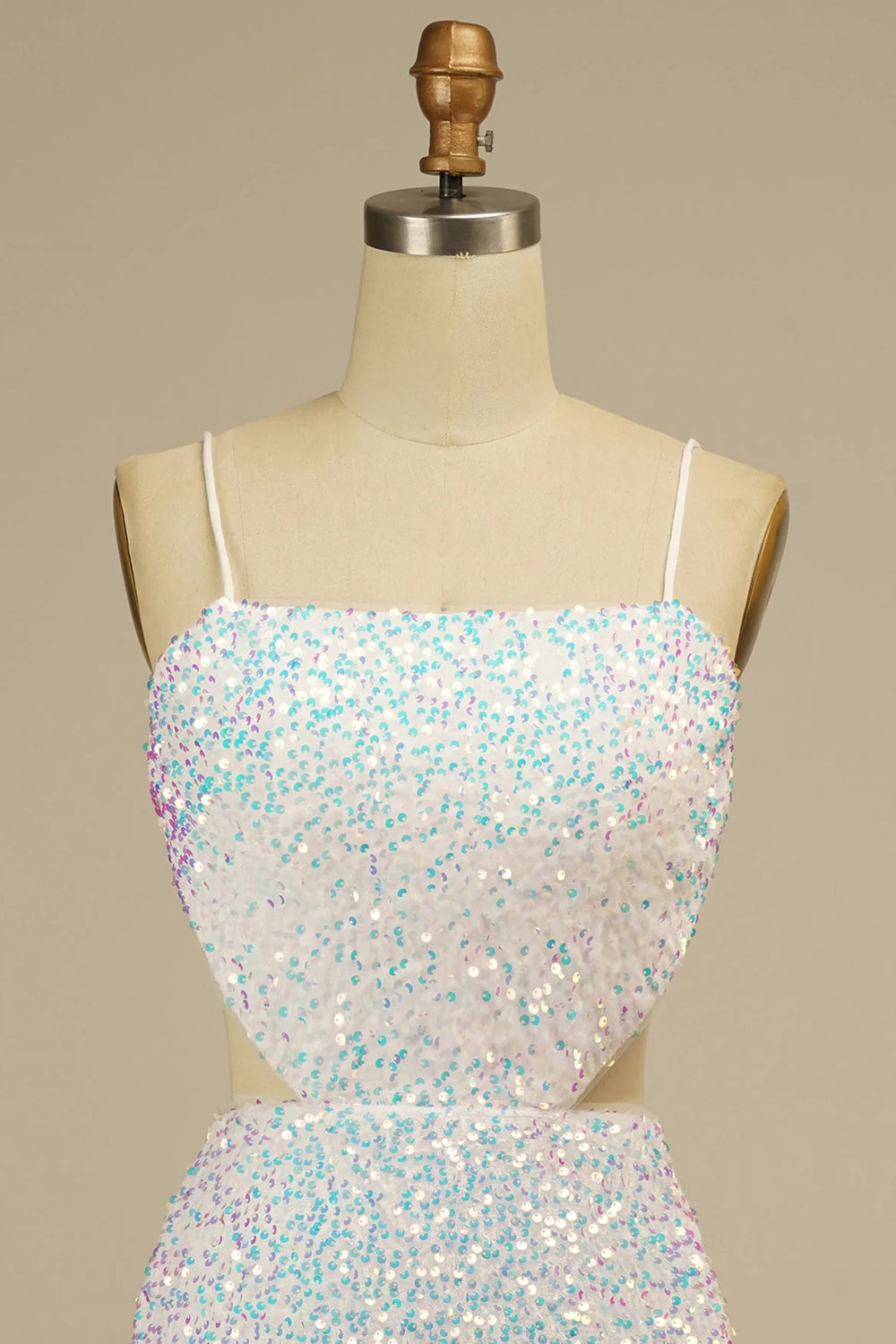 Homecoming Dresses Sequined Backless Prom Dress