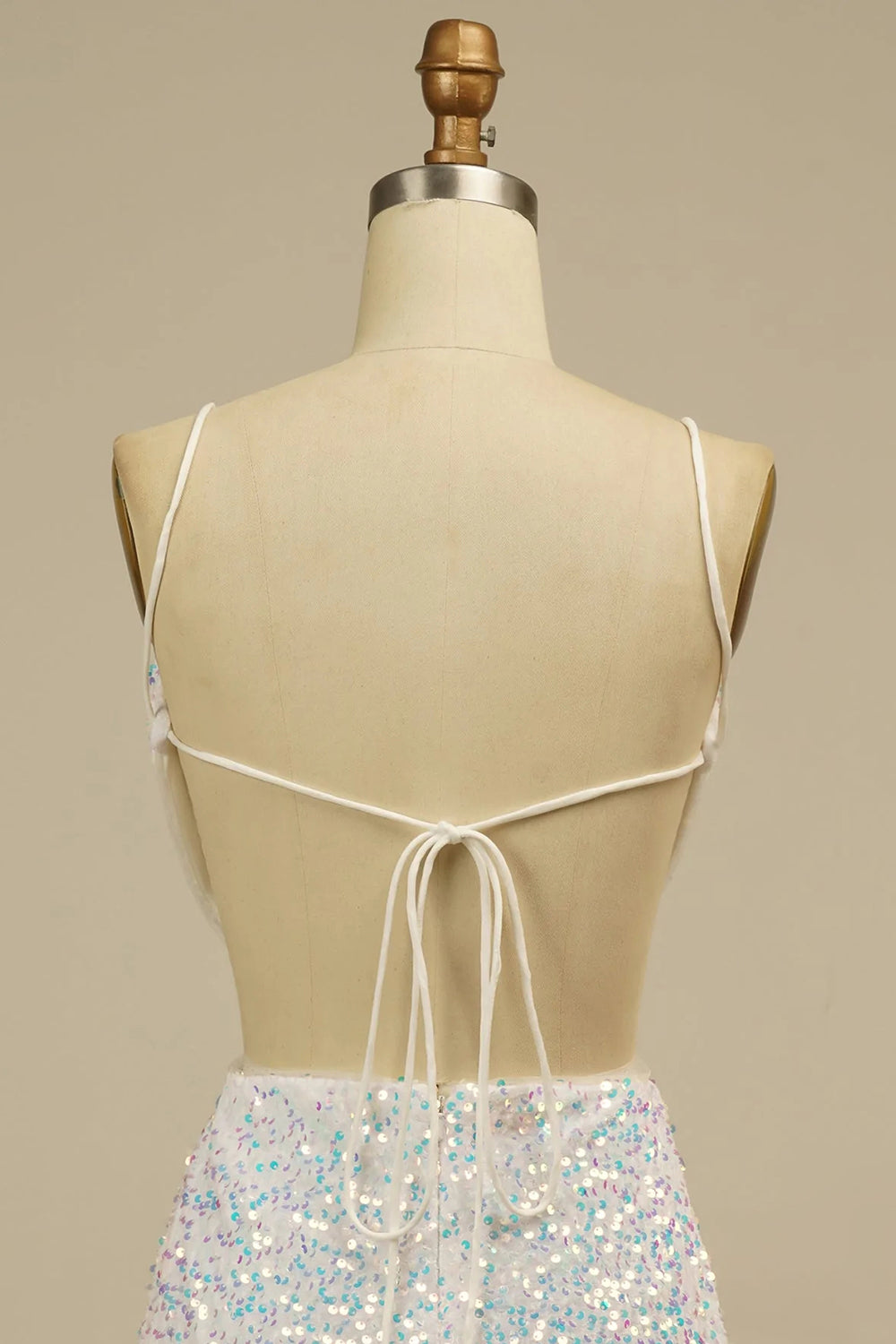 Homecoming Dresses Sequined Backless Prom Dress
