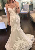 Lace Mermaid Sweetheart Bridal Gowns New Tulle Long Wedding Dresses BA3980