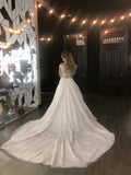 Lace Wedding Dresses with Sleeves Princess Ball Gown Bridal Dresses