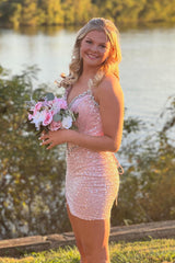 Light Green Homecoming Dresses Strapless Corset Tight Short Cocktail Dresses with Sequin