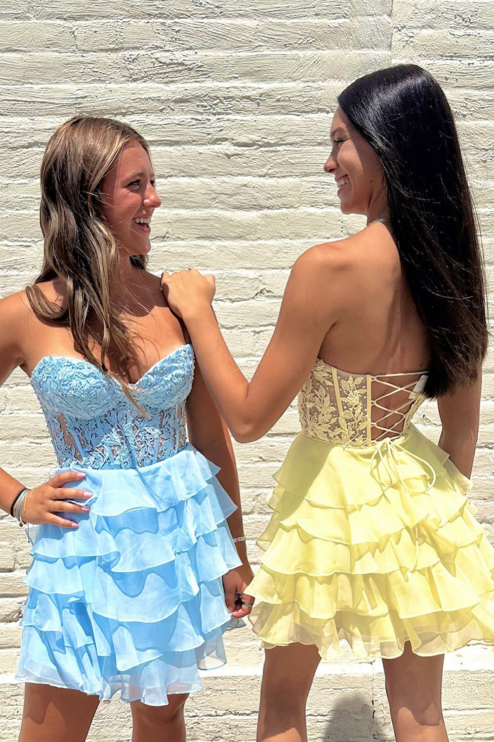 Lilac Homecoming Dresses Corset Beaded A Line Short Cocktail Dresses with Ruffles