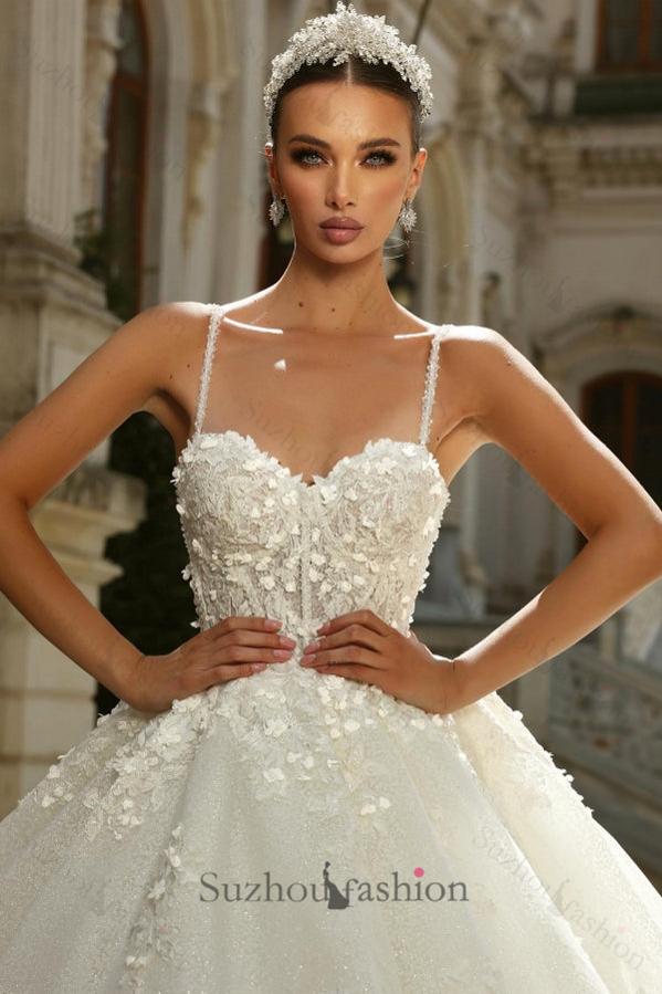 slim fit dress slacks Long Princess Wedding Dress A Line Ivory Spaghetti Straps Tulle Lace Bridal Gown with Glitter