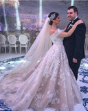 Modern Off-Shoulder Tulle Lace Sleeveless Wedding Dress Online