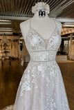 Modern Spaghetti Straps A-Line Wedding dresses With Lace