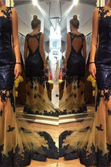 New Arrival Sequins Open Back Party Gowns Sexy Mermaid Tulle Lace Prom Dresses AE0121
