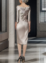 Off the Shoulder Column Gowns for the Mother of the Bride