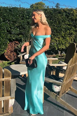 Off the Shoulder Sleeveless Strapless Long Evening Formal Dress With Pleated
