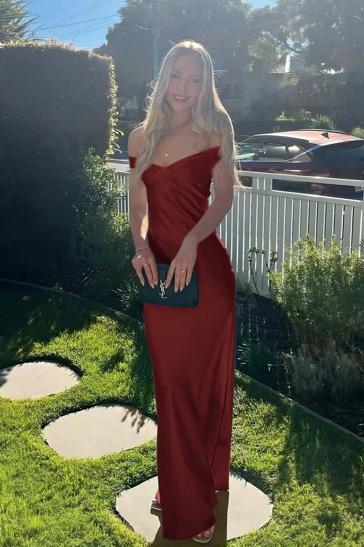 Off the Shoulder Sleeveless Strapless Long Evening Formal Dress With Pleated