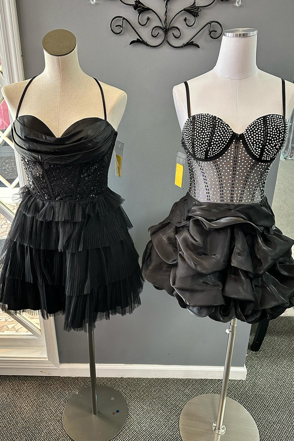 Peacock Blue Homecoming Dresses Corset Ruffled Short Cocktail Dresses