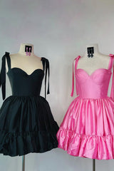 Pink Homecoming Dress Ruched Corset A-Line Short Prom Dress