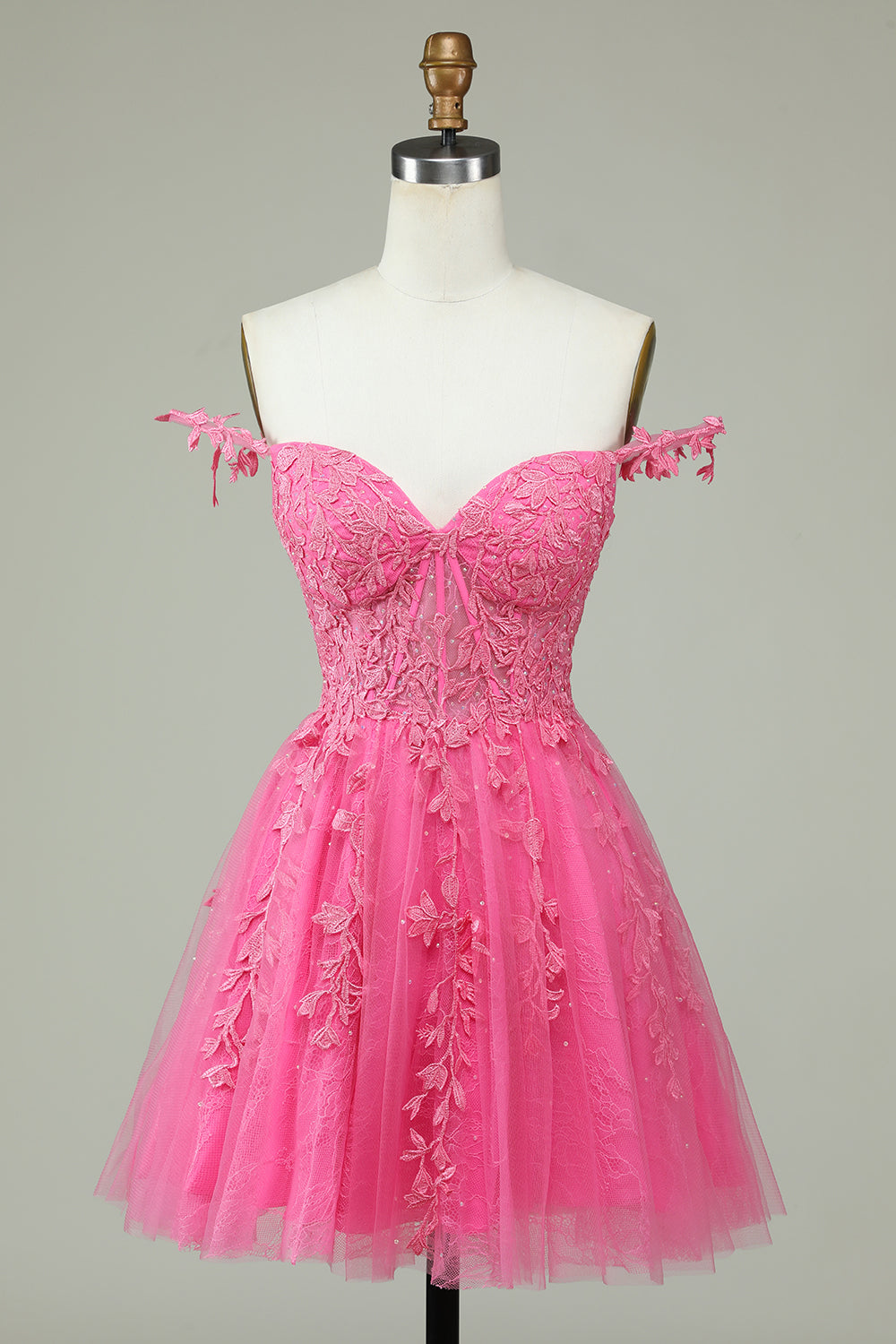 Pink Homecoming Dresses Backless Short Cocktail Dress with Appliques