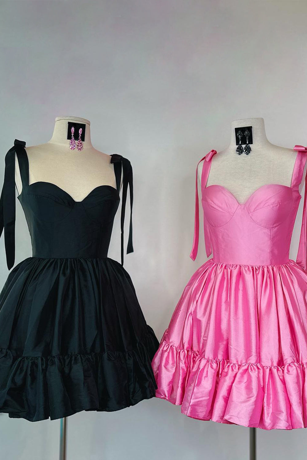 Pink Homecoming Dresses Ruched Corset A-Line Short Cocktail Dresses