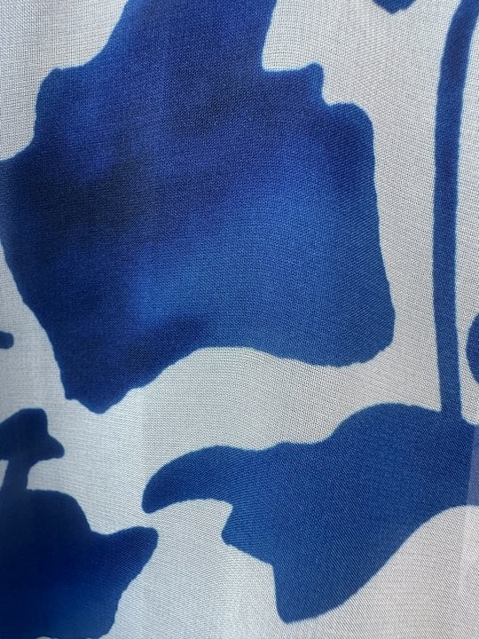 Princess A-Line V-Neck Floral Mother of the Bride Dress with 3/4 Sleeves and Ankle Length