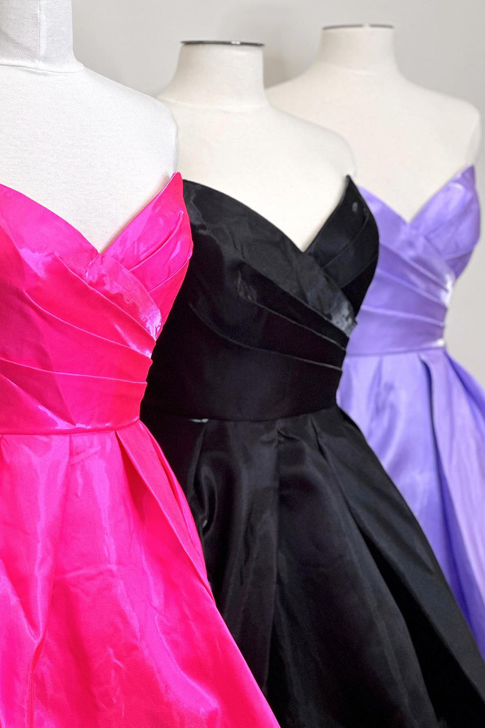 Purple Homecoming Dresses A-Line Strapless Ruched Short Cocktail Dresses