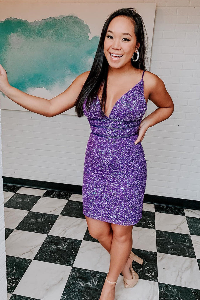 revolve black backless dress Lily's Black/purple Sequin Fitted Prom/Evening Gown DQ4135 – Lily's Seaside  Boutique main image 0