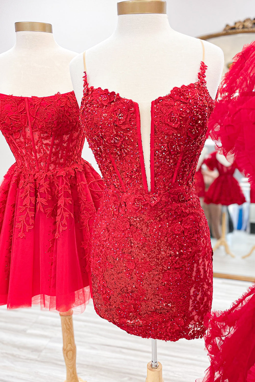 Purple Homecoming Dresses Sequin Lace-Up Tight Short Cocktail Dresses