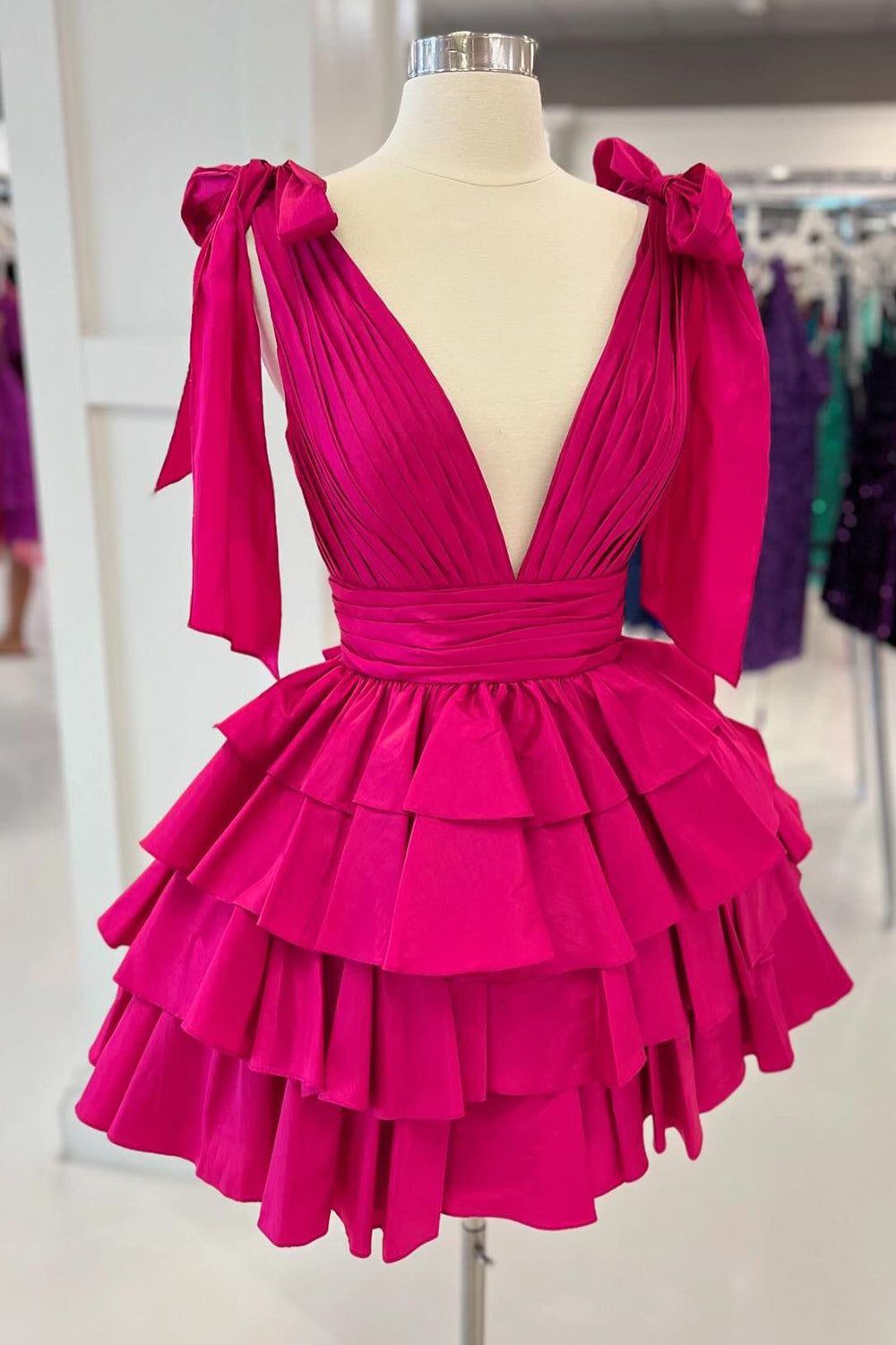 Red Homecoming Dress A Line Short Prom Dress With Ruffles Suzhoufashion Red Homecoming Dress A Line Short Prom Dress With Ruffles Suzhoufashion