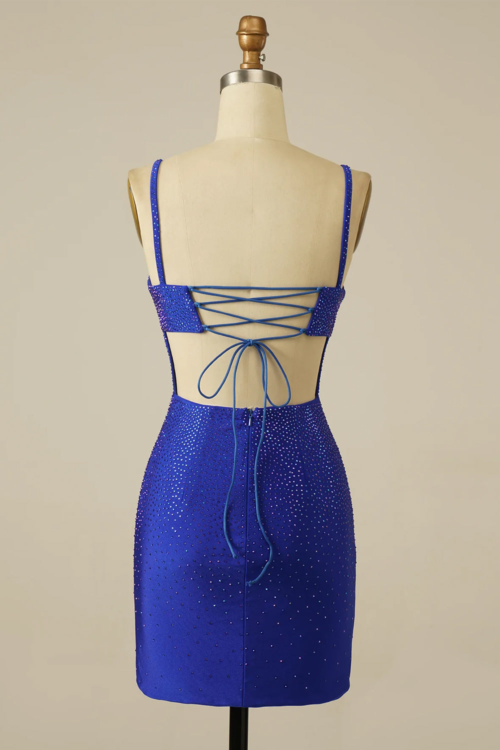 Red Homecoming Dresses Sequin Lace-Up Tight Short Cocktail Dresses