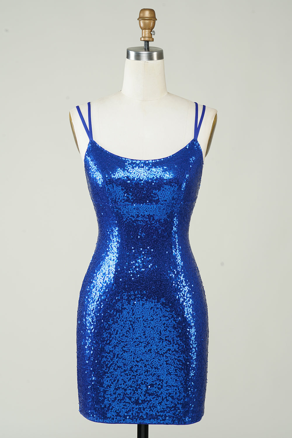 Red Homecoming Dresses Tight Sequin Backless Prom Dress