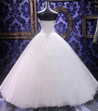 Rhinestone Stunning Wedding Dresses Ball Gown Sweetheart Elegant Luxurious Bridal Dresses