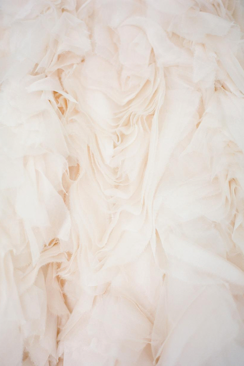 Romantic Blush Pink Ruffle Tiered Wedding Dress A-line Cute Popular Custom Made Organza Formal Bridal Gowns