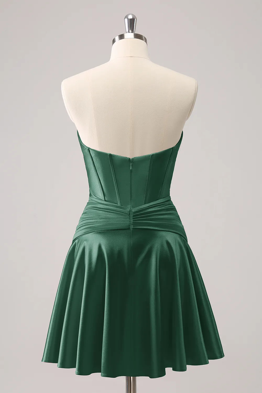 Royal Blue Homecoming Dresses A Line Strapless Corset Short Cocktail Dresses with keyhole