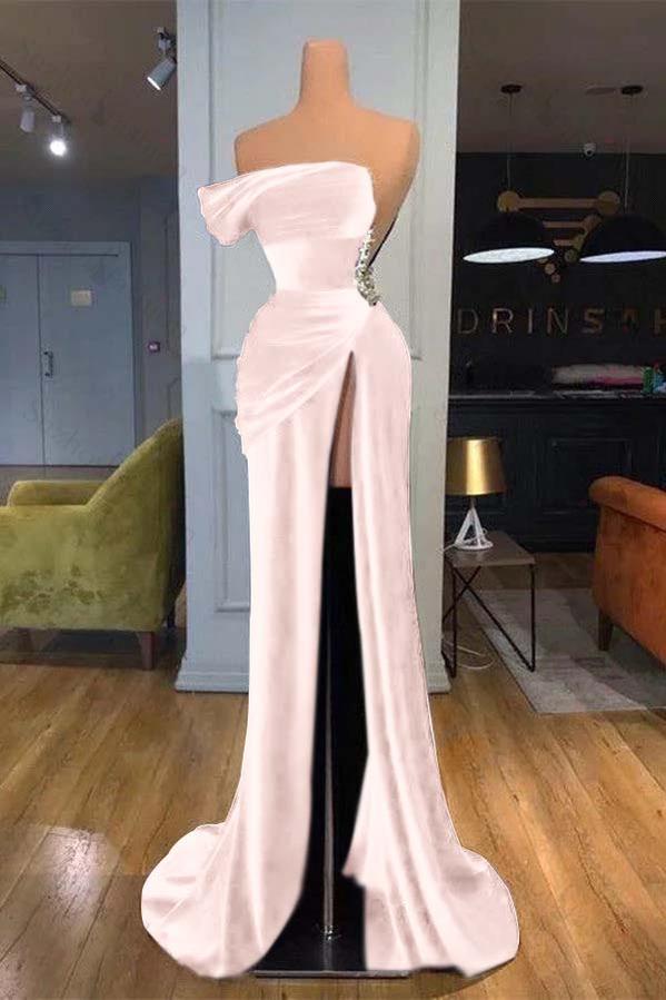 Royal Blue Prom Dress Velvet Strapless Mermaid Evening Formal Dress With Beadings