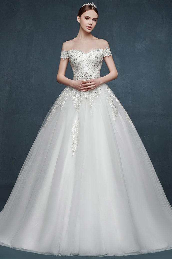 romantic princess dress up Lace Up Back Tiered Ruffled High Slit Long Wedding Gown