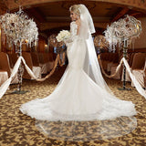Scoop Long Sleeve Lace Wedding Dress Online Mermaid Backless Bridal Gowns WE0035