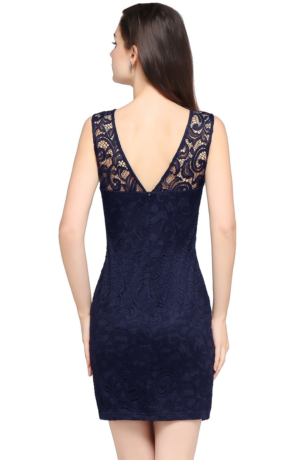Scoop Sleeveless Lace Gorgeous Short Party Dress On Sale