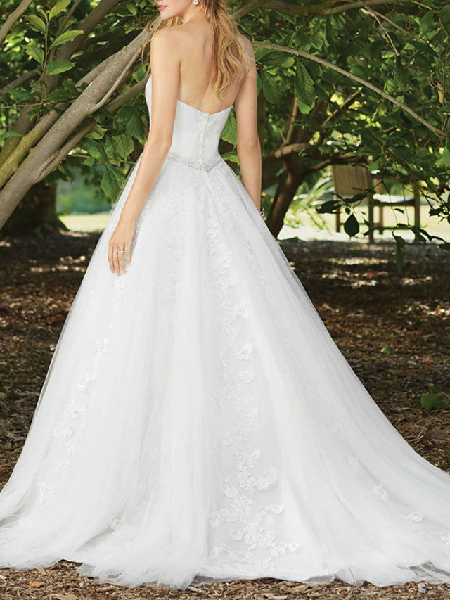 Boho A-Line Dresses Plus Size Wedding Dress with Sleeves