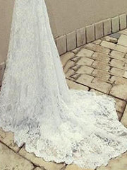 Sexy Plus Size Mermaid Wedding Dress Scoop Lace Taffeta Chiffon Sleeveless Bridal Gowns with Sweep Train