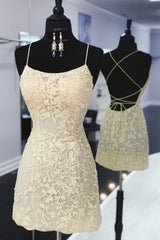 Sheath Spaghetti Straps Red Homecoming Dresses Short Cocktail Dresses with Appliques
