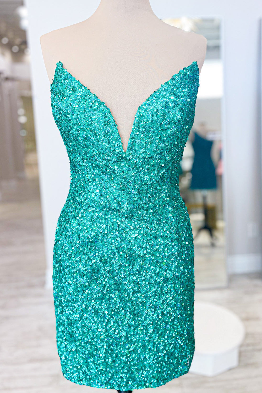 Silver Homecoming Dresses Sweetheart Sequin Tight Short Cocktail Dresses