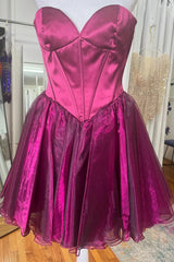 Simple Blue Homecoming Dresses Corset A-Line Short Cocktail Dresses