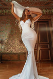 Simple Mermaid V-Neck Sleeveless Prom Dress On Sale