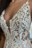 Sleeveless A-Line Floor Length Spaghetti Straps Bridal Gowns