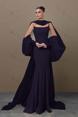 Spaghetti Strap Sleeveless Long Mermaid Evening Formal Dress With Sequined