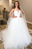 Strapless Lace Ball Gown Wedding Dresses | Tulle Bridal Gowns