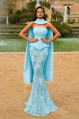 Strapless Sleeveless Long Mermaid Evening Formal Dress With Appliques