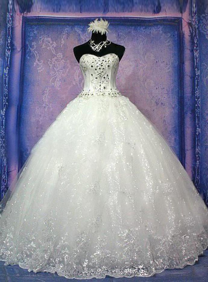 Sweetheart A-line Wedding Dress with Appliques and Illusive Panel - UCenter  Dress