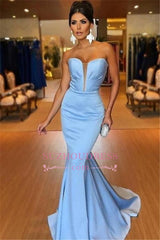 Stunning Sleeveless Mermaid Strapless Evening Dresses | Floor-Length Prom Dresses On Sale